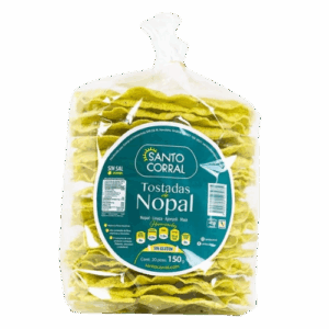 Tostadas de maíz con nopal, chía y linaza Santo Corral